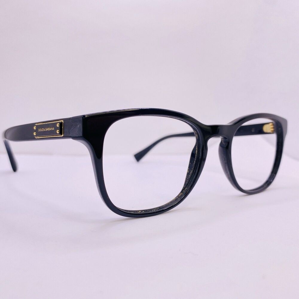 Dolce & Gabbana Eyeglasses Sunglass Frame DG 3260 501 52-20-145 Black Gold Italy